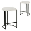 Kirra | Modern Metal Fabric Bar Stools | Set Of 2