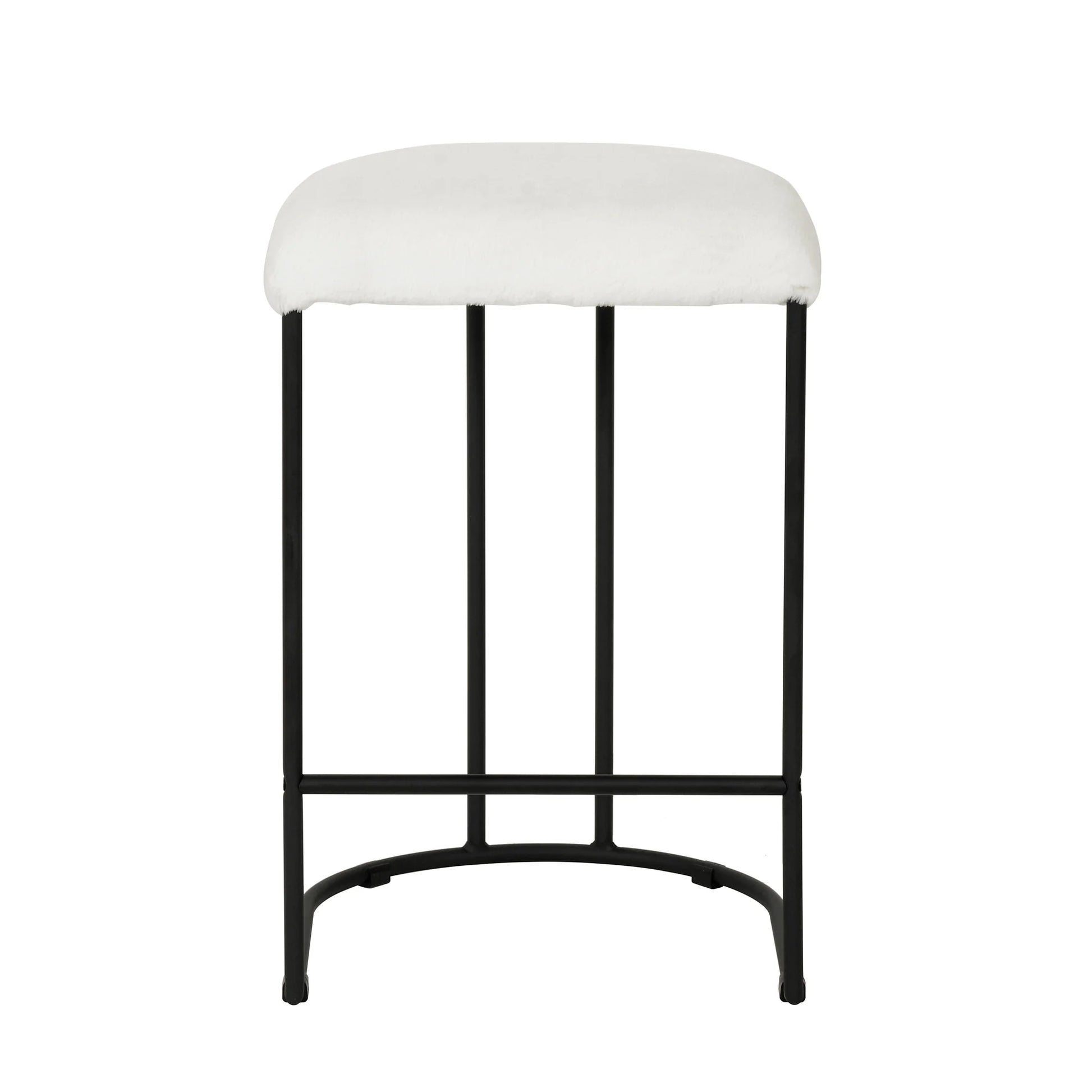 Kirra | Modern Metal Fabric Bar Stools | Set Of 2 | White rabbit