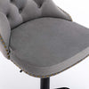 La Creas | Version 1 | French Provincial Velvet Metal Bar Stools | Set Of 2