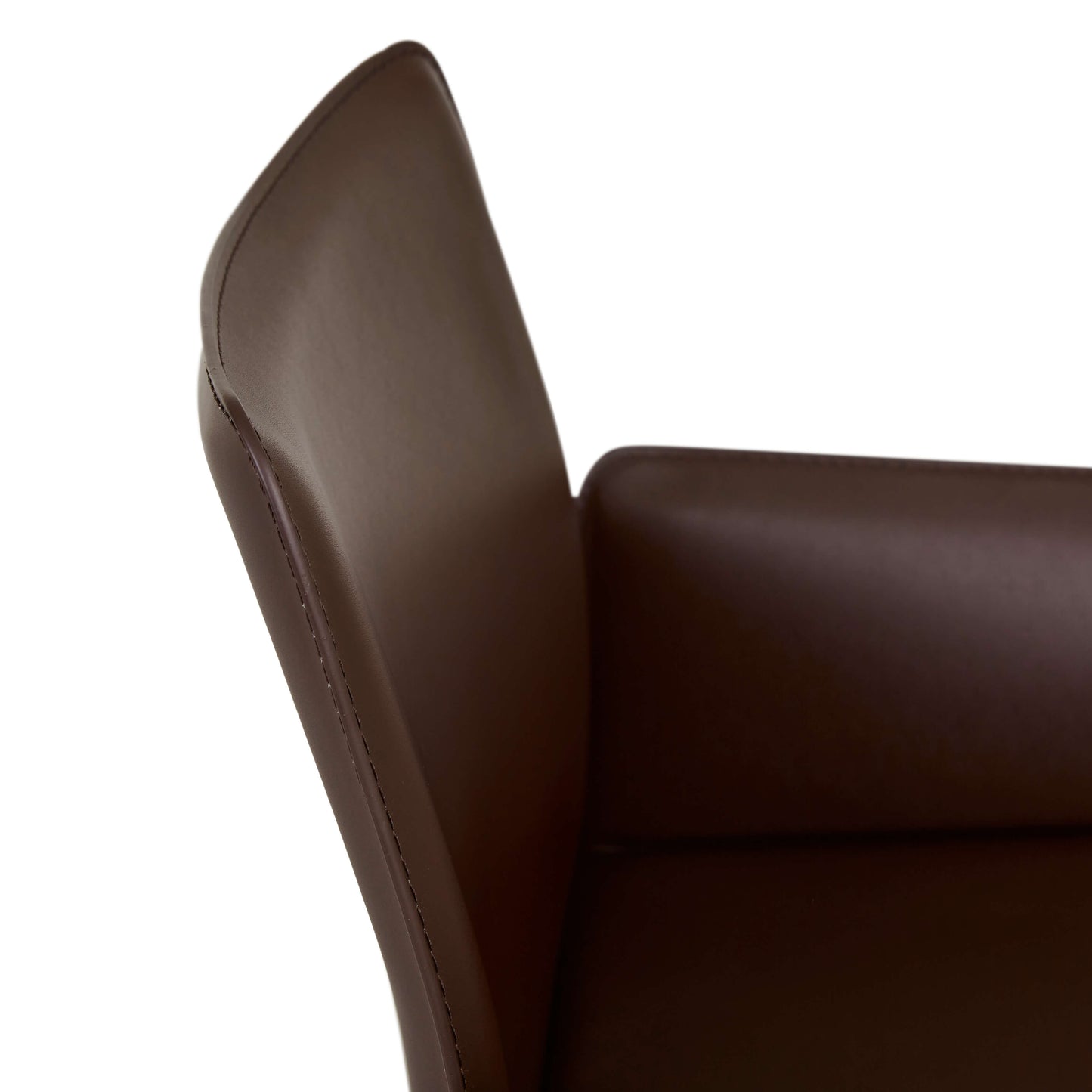 Lachlan | Contemporary Recycled Leather Dining Chair With Arms | Burgundy