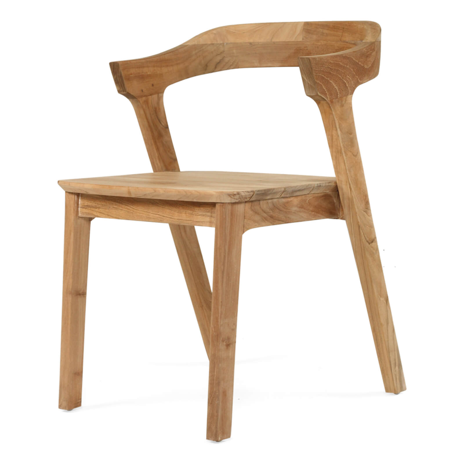 Lagoon | Coastal Natural Wooden Dining Chairs With Arms