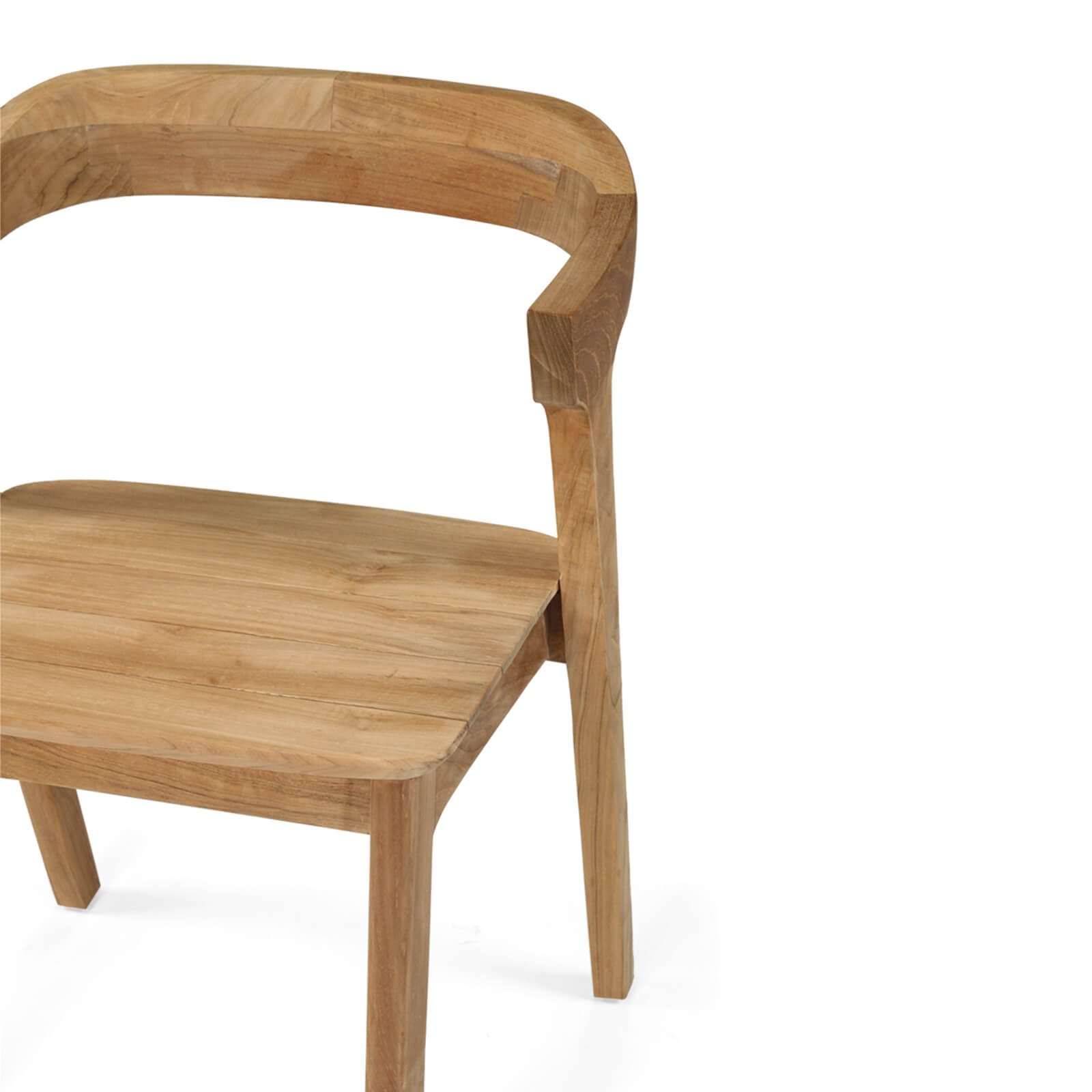 Lagoon | Coastal Natural Wooden Dining Chairs With Arms