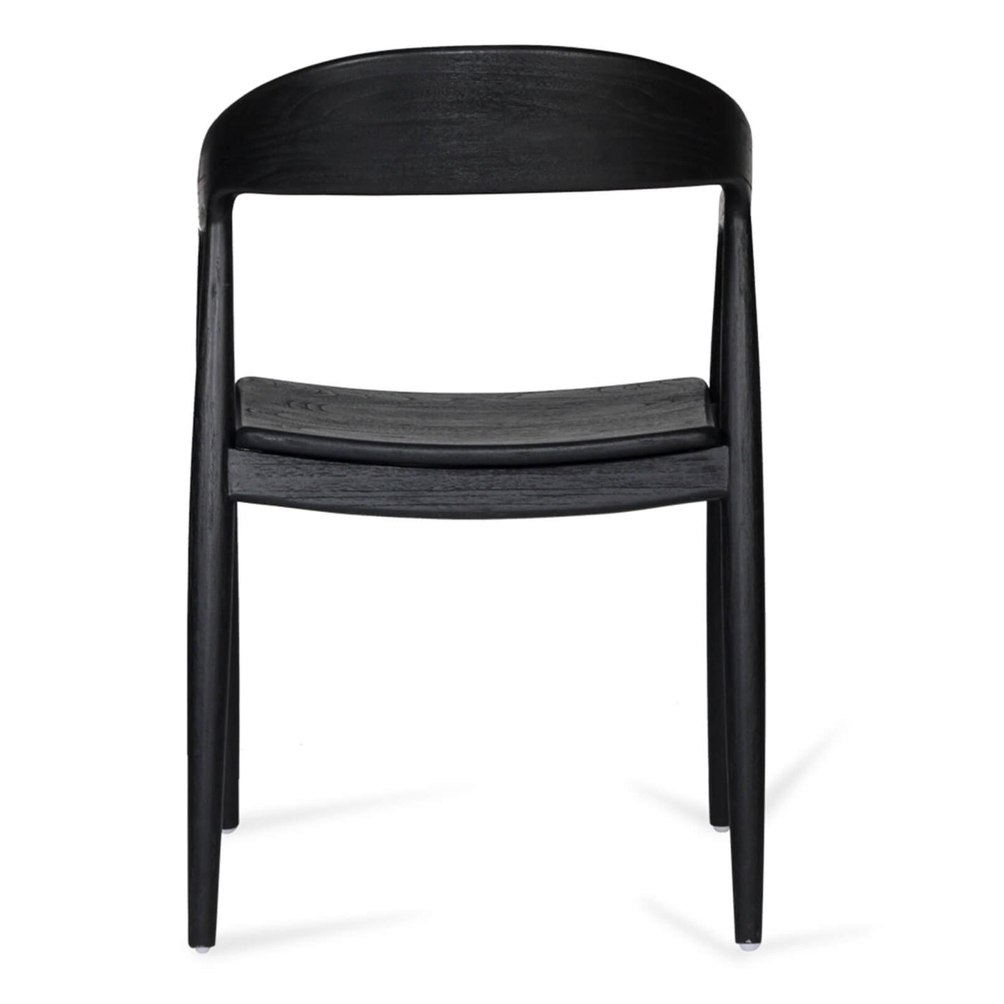 Laguna | Coastal Black Wooden Dining Chairs With Arms
