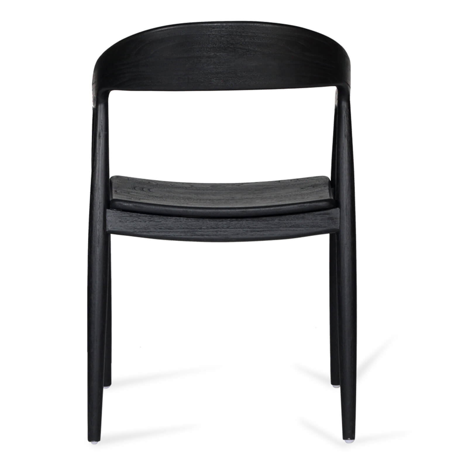 Laguna | Coastal Black Wooden Dining Chairs With Arms
