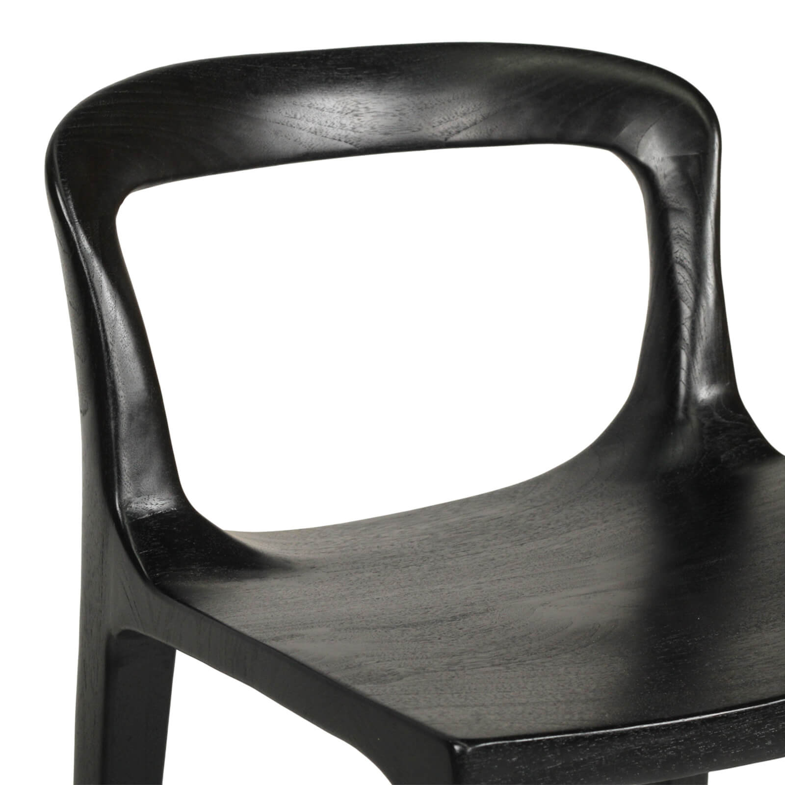 Laguna | Coastal Black Natural Wooden Bar Stools | Black