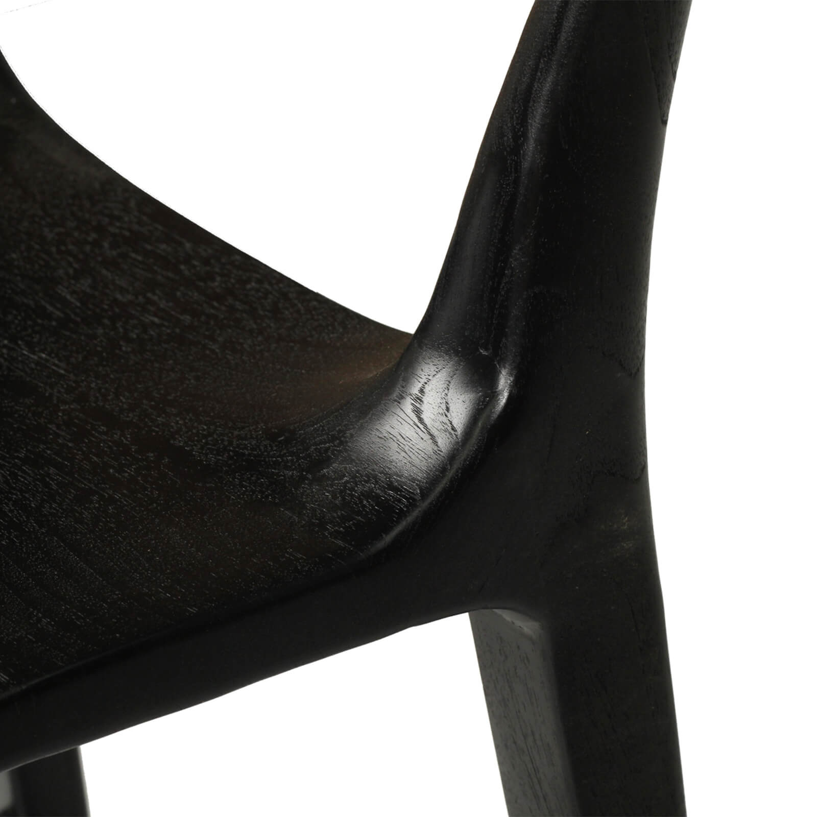Laguna | Coastal Black Natural Wooden Bar Stools | Black