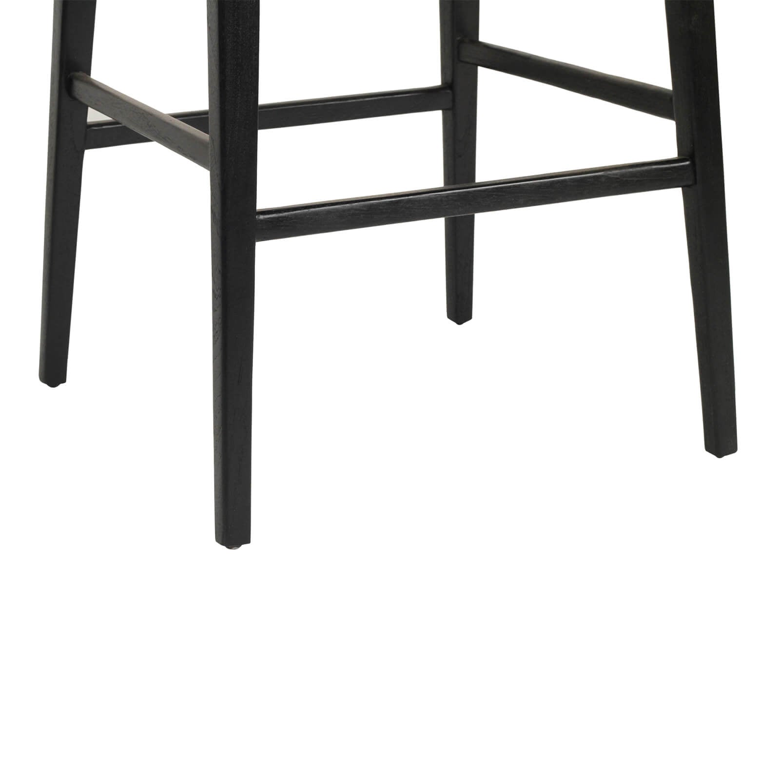 Laguna | Coastal Black Natural Wooden Bar Stools | Black