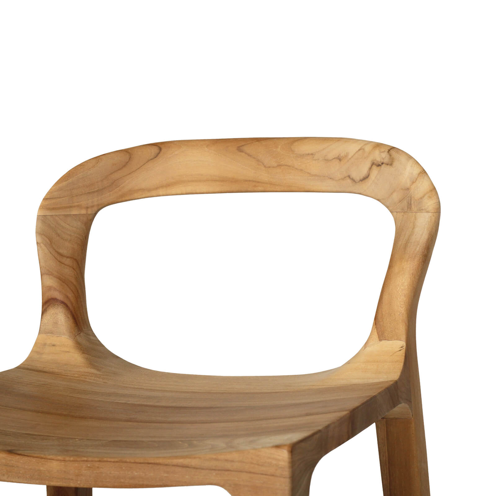 Laguna | Coastal Black Natural Wooden Bar Stools | Natural