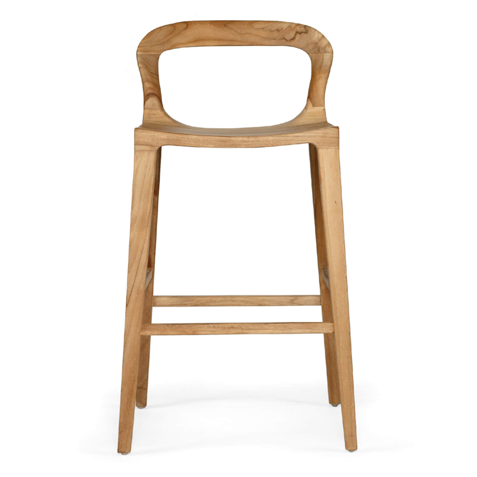 Laguna | Coastal Black Natural Wooden Bar Stools | Natural