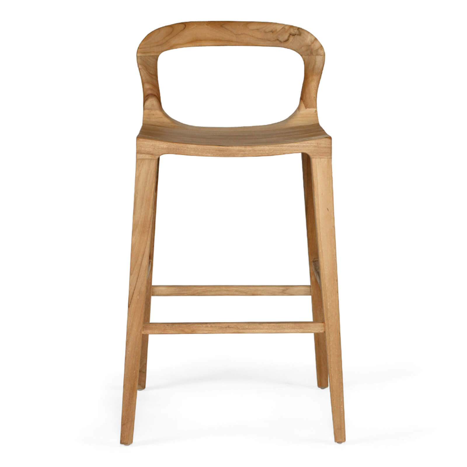 Laguna | Coastal Black Natural Wooden Bar Stools | Natural