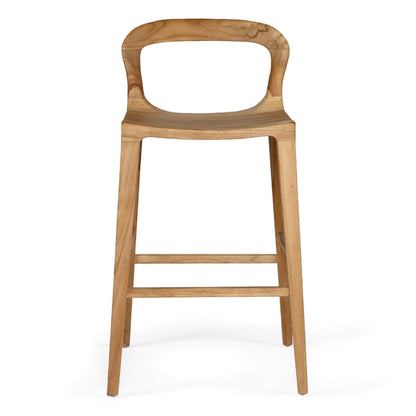 Laguna | Coastal Black Natural Wooden Bar Stools | Natural