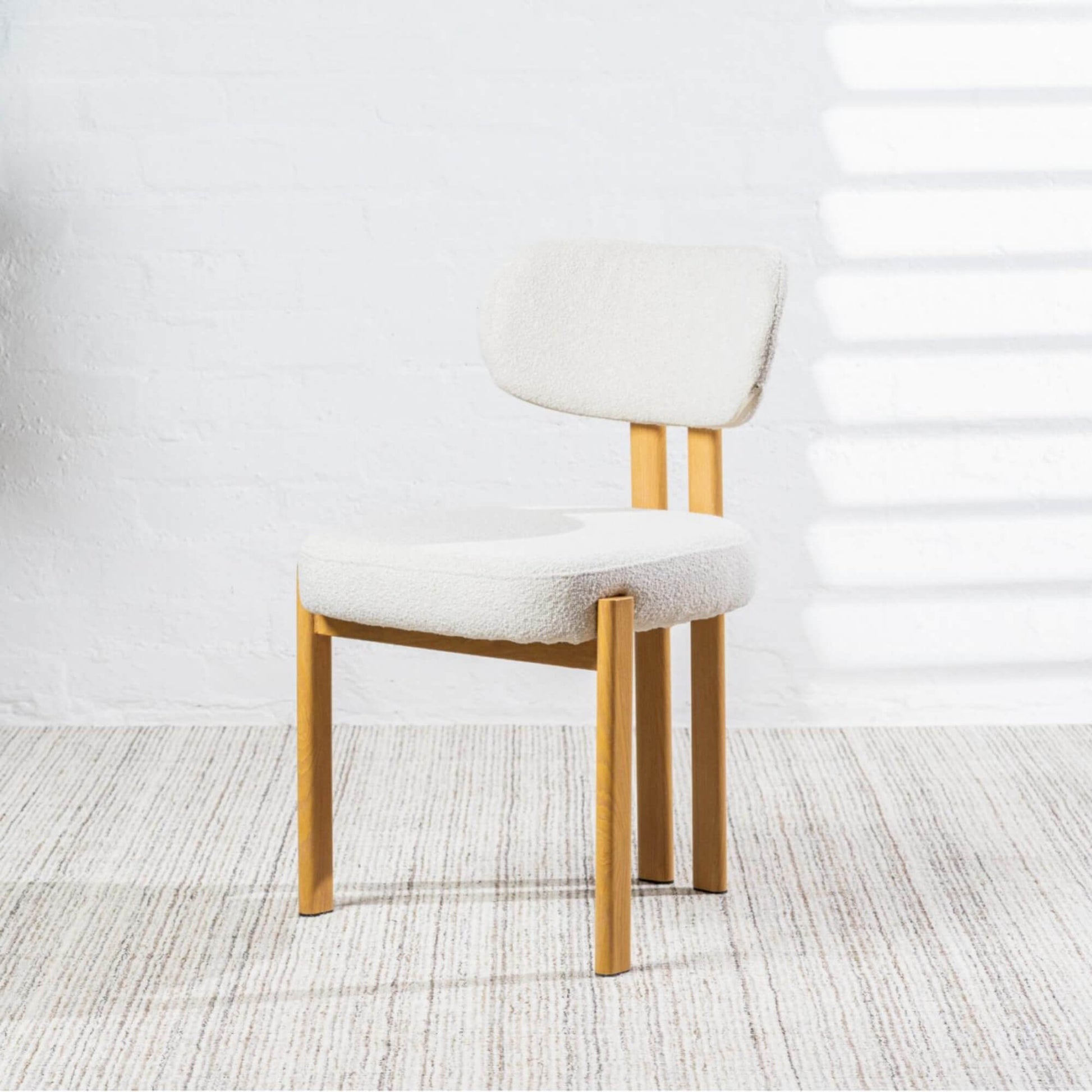 Coastal Contemporary Style Beige Fabric Metal Dining Chairs | Beige