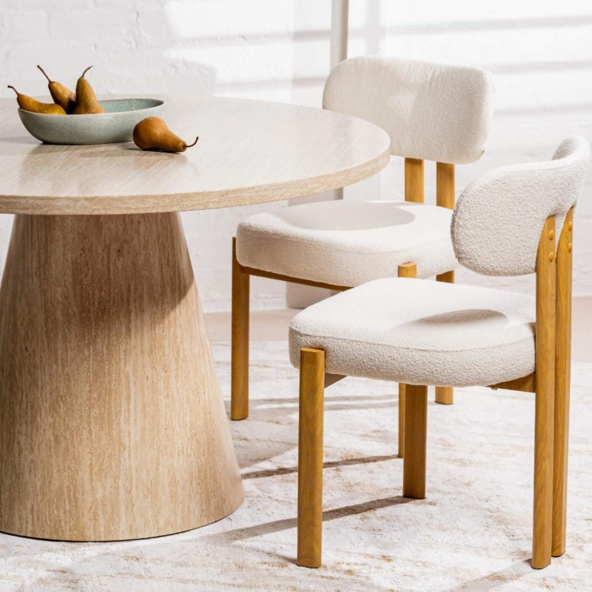 Coastal Contemporary Style Beige Fabric Metal Dining Chairs | Beige