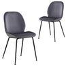 Liana | Scandinavian Style Grey Velvet Dining Chairs | Set Of 2
