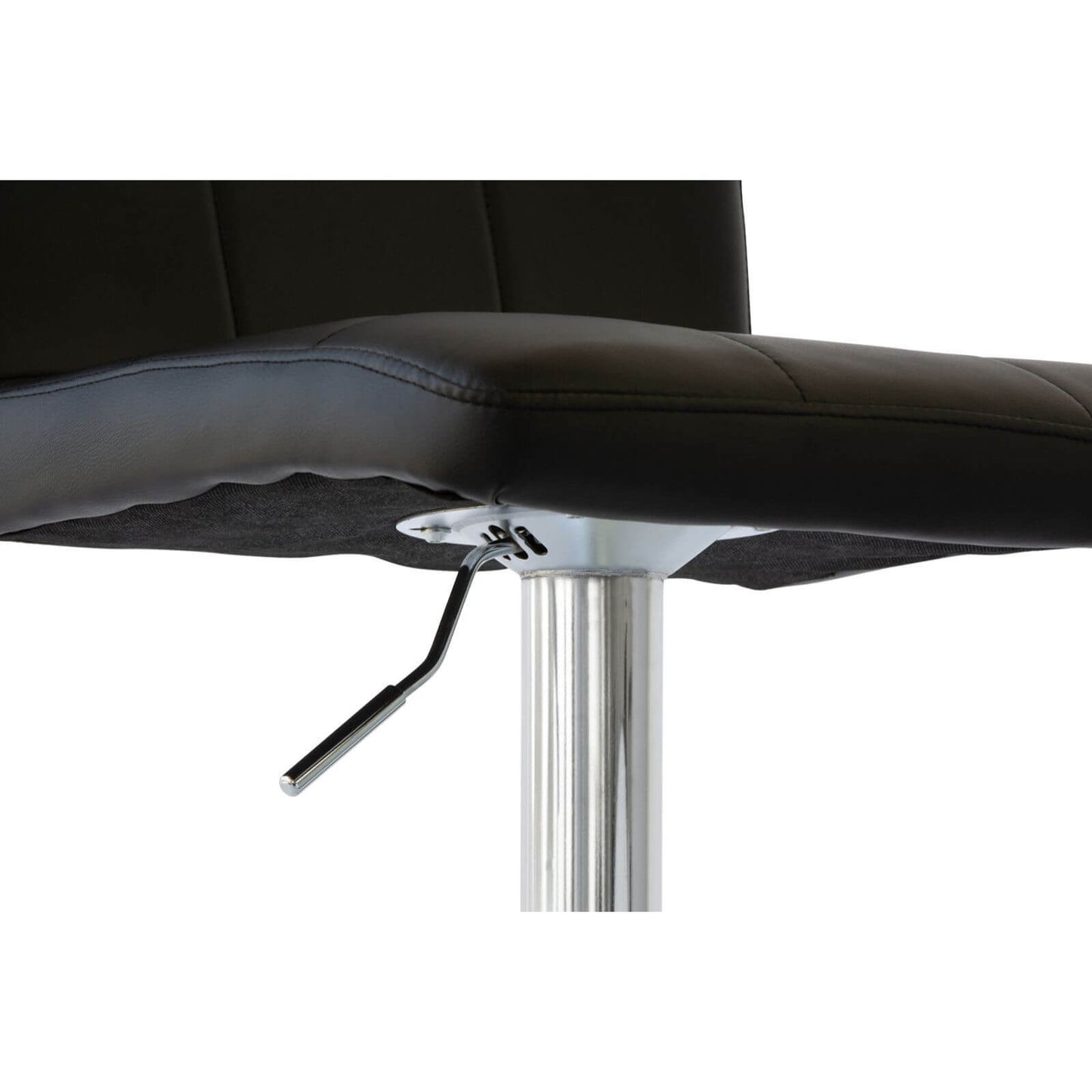 Liberty | Contemporary Black PU Leather Adjustable Bar Stools | Black