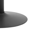 Lincoln | Metal Black 80cm Wooden Round Dining Table