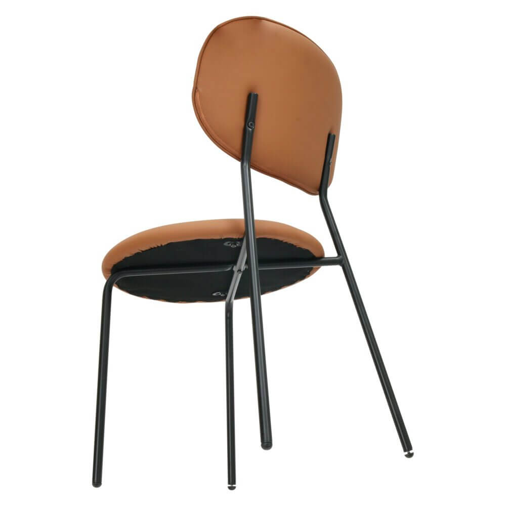 Litchfield | Modern Tan PU Leather Dining Chairs | Set Of 2 | Tan