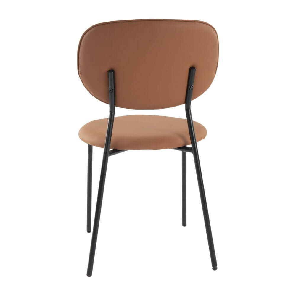 Litchfield | Modern Tan PU Leather Dining Chairs | Set Of 2 | Tan