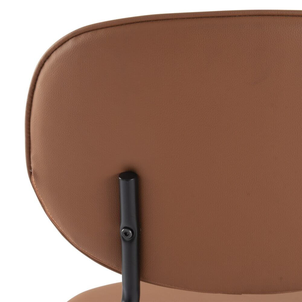 Litchfield | Modern Tan PU Leather Dining Chairs | Set Of 2 | Tan