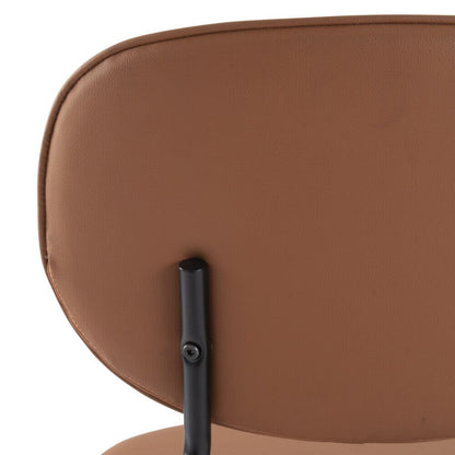 Litchfield | Modern Tan PU Leather Dining Chairs | Set Of 2 | Tan
