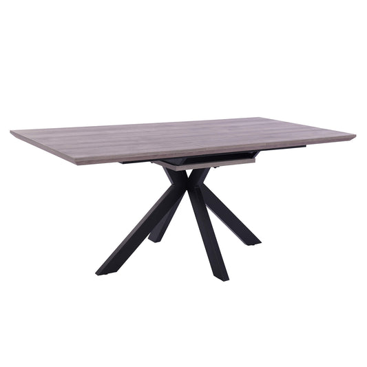 Lumiere | Wooden Oak 6 Seater Rectangular Extension Dining Table | Grey Oak