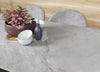Lunetta | Metal Polished Ceramic Grey Rectangular Dining Table