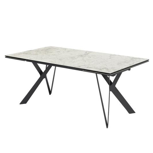 Macquarie | Rectangular White 2.8m 10 Seater Extension Dining Table | White