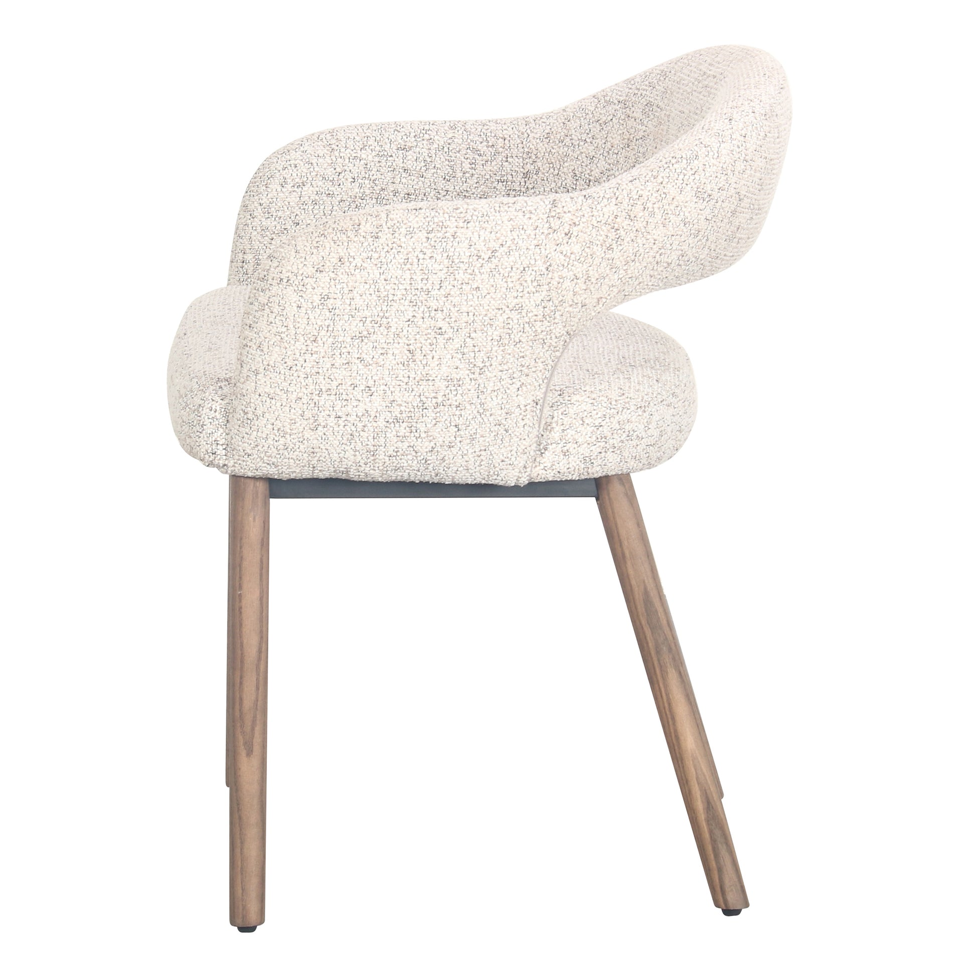 Macquarie | Sand Fabric Modern Dining Chairs With Arms | Sand