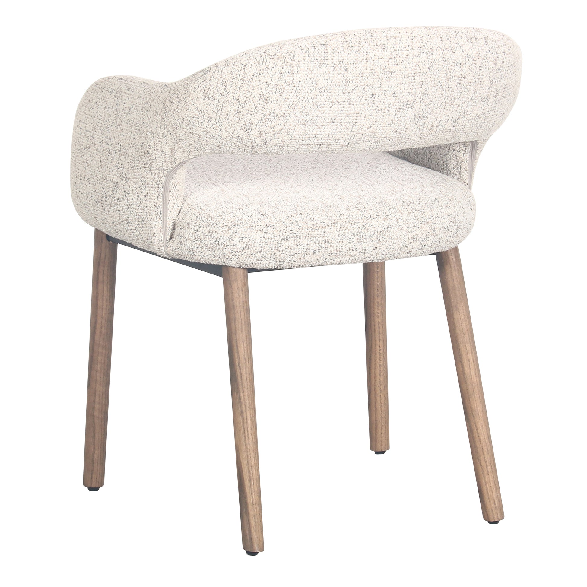 Macquarie | Sand Fabric Modern Dining Chairs With Arms | Sand