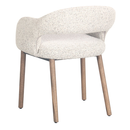 Macquarie | Sand Fabric Modern Dining Chairs With Arms | Sand