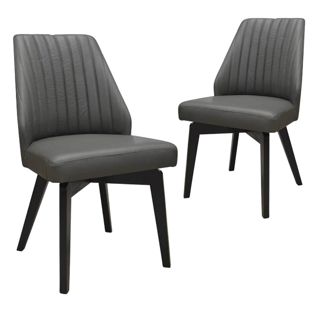 Madison | Contemporary PU Leather Dining Chairs | Set Of 2