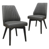 Madison | Contemporary PU Leather Dining Chairs | Set Of 2
