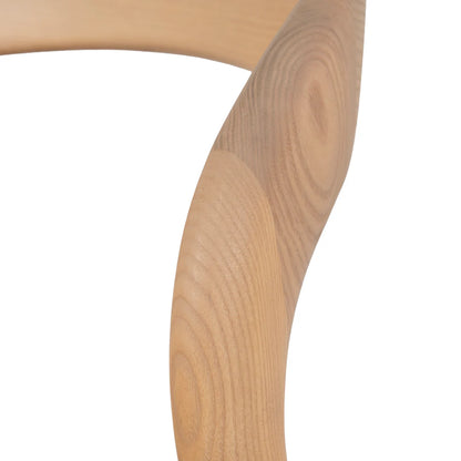 Maine | Coastal Scandinavian Style Fabric PU Leather Wooden Dining Chairs | Natural