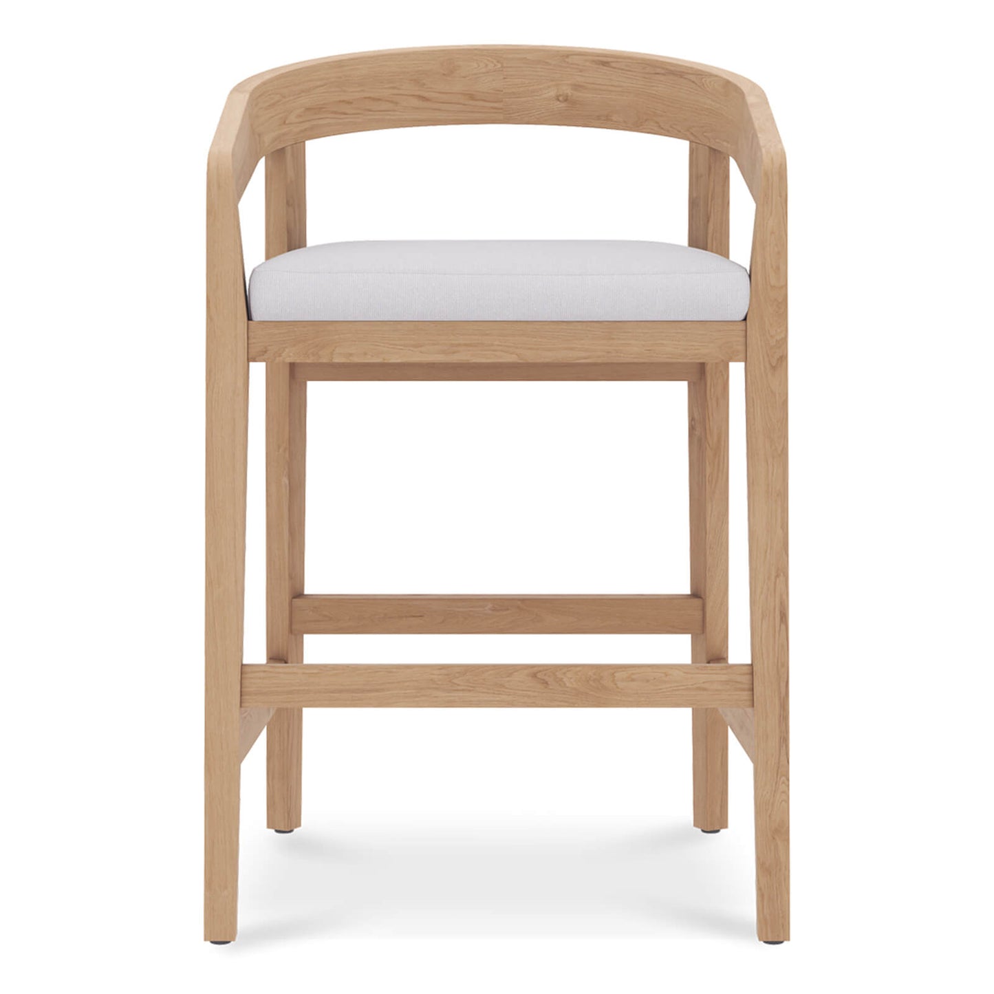 Mandurah | Coastal Natural Teak Indoor Outdoor Wooden Bar Stools | 65cm
