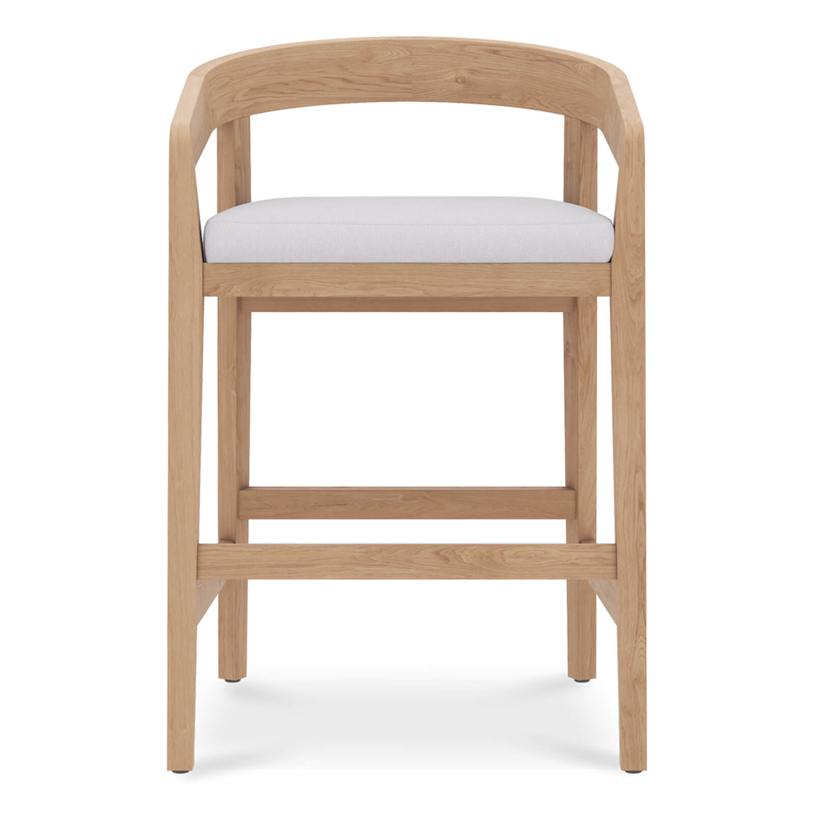 Mandurah | Coastal Natural Teak Indoor Outdoor Wooden Bar Stools | 65cm