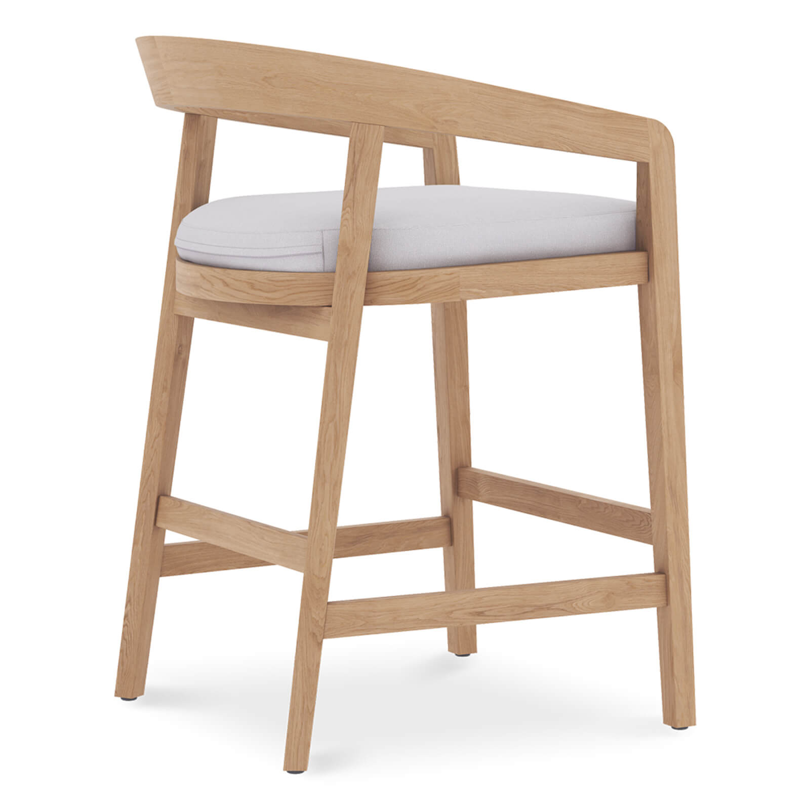 Mandurah | Coastal Natural Teak Indoor Outdoor Wooden Bar Stools | 65cm