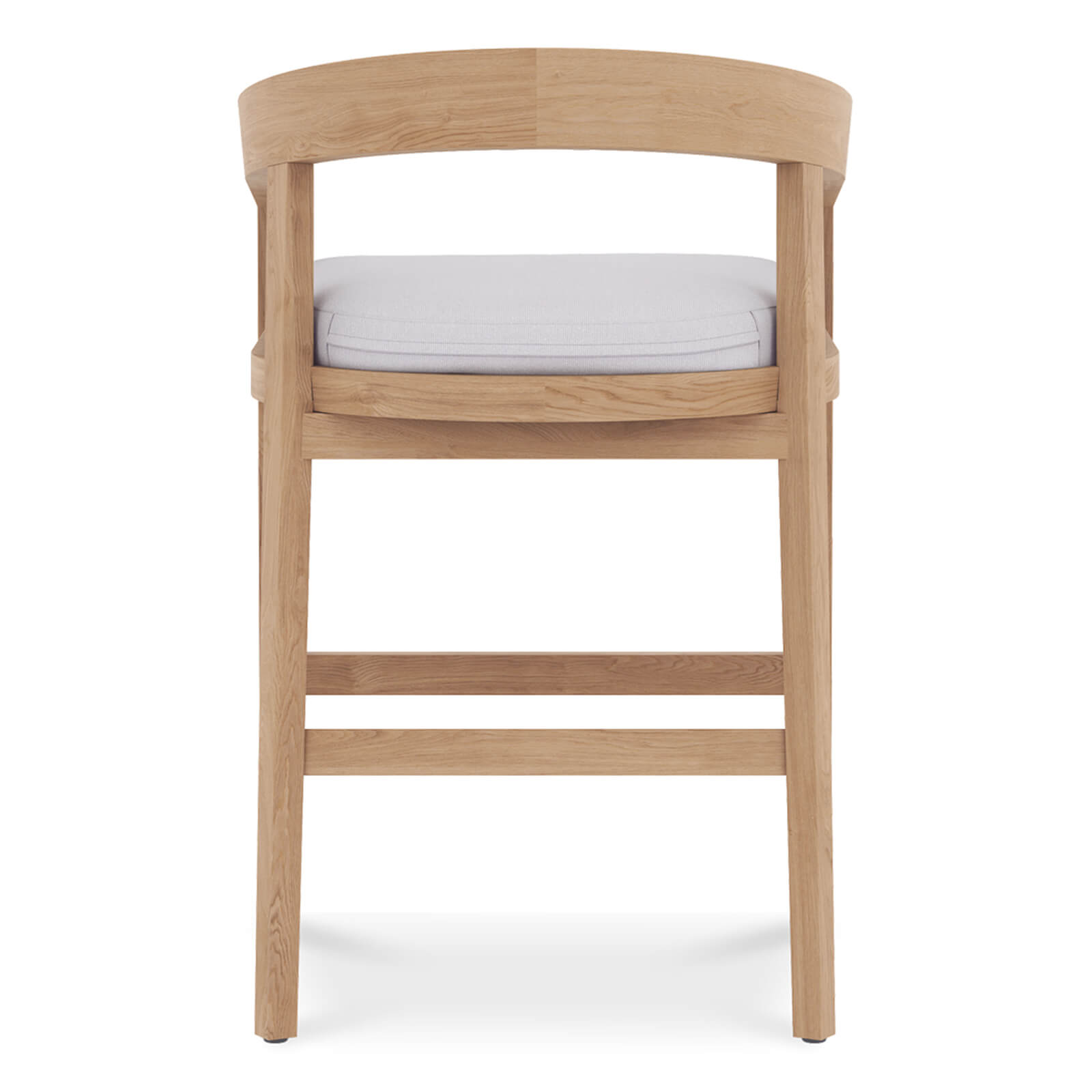Mandurah | Coastal Natural Teak Indoor Outdoor Wooden Bar Stools | 65cm