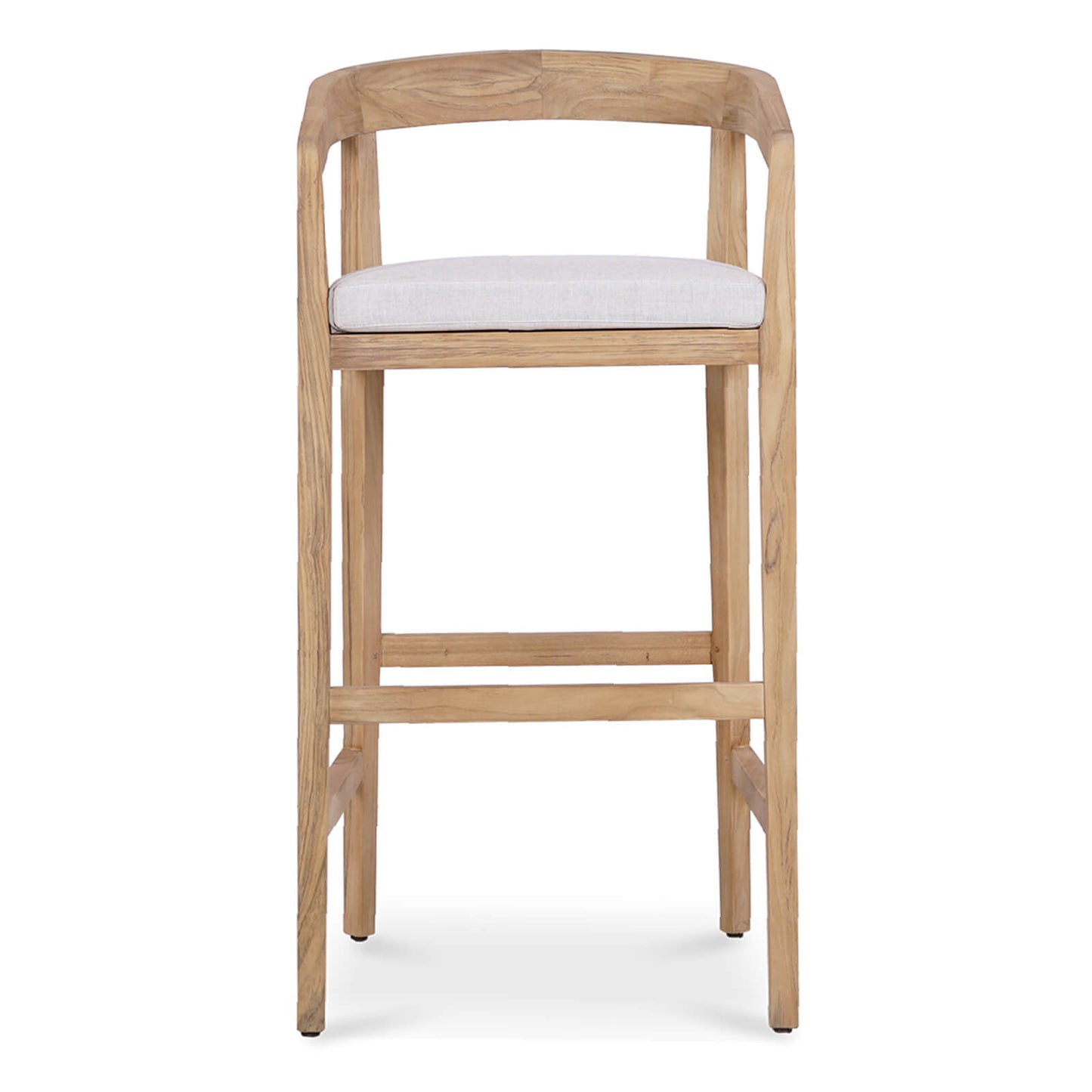 Mandurah | Coastal Natural Teak Indoor Outdoor Wooden Bar Stools | 78cm