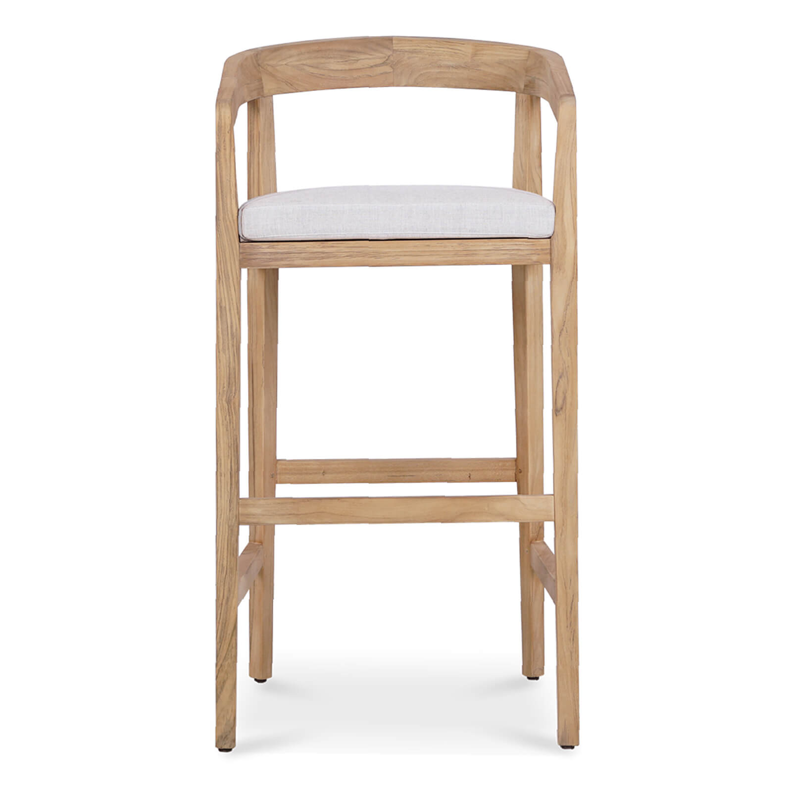 Mandurah | Coastal Natural Teak Indoor Outdoor Wooden Bar Stools | 78cm