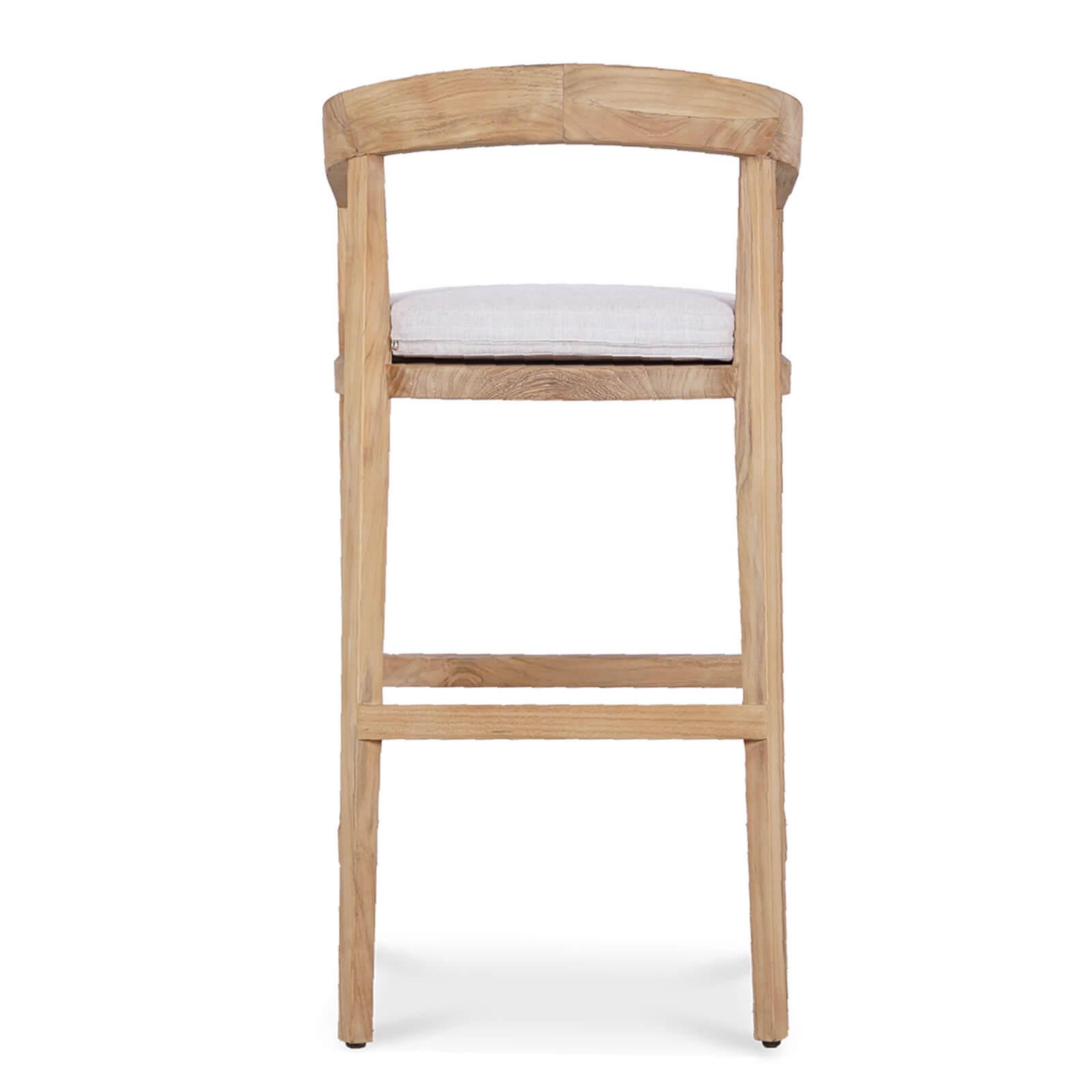 Mandurah | Coastal Natural Teak Indoor Outdoor Wooden Bar Stools | 78cm