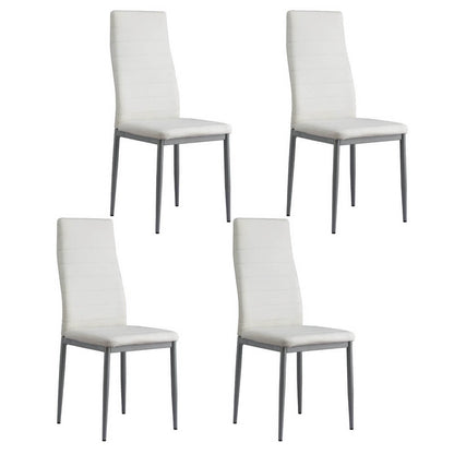 Manhattan | Black and White PVC Dining Chairs | White