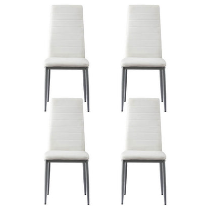 Manhattan | Black and White PVC Dining Chairs | White