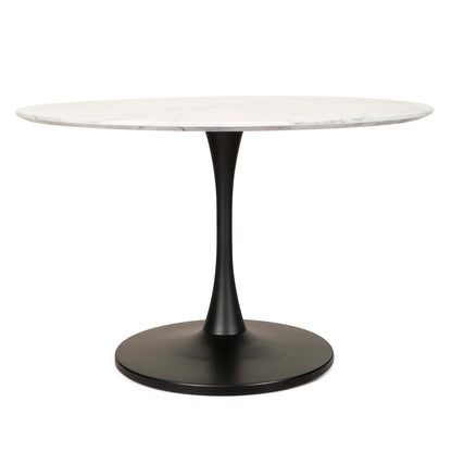 Mansfield | Marble Effect Modern Tulip Design Round Dining Table