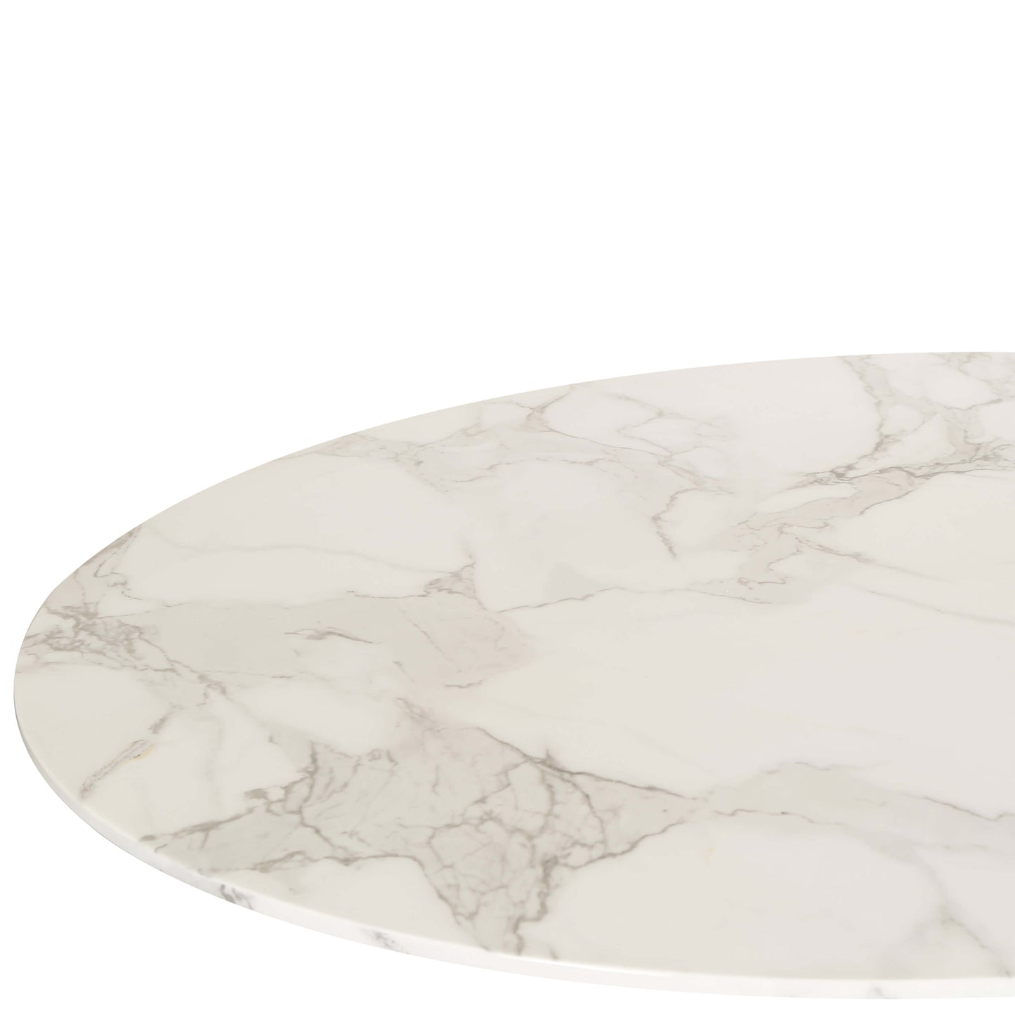 Mansfield | Marble Effect Modern Tulip Design Round Dining Table