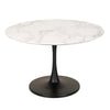 Mansfield | Marble Effect Modern Tulip Design Round Dining Table