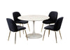 Mansfield | Marble Effect Modern Tulip Design Round Dining Table