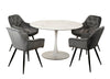Mansfield | Marble Effect Modern Tulip Design Round Dining Table