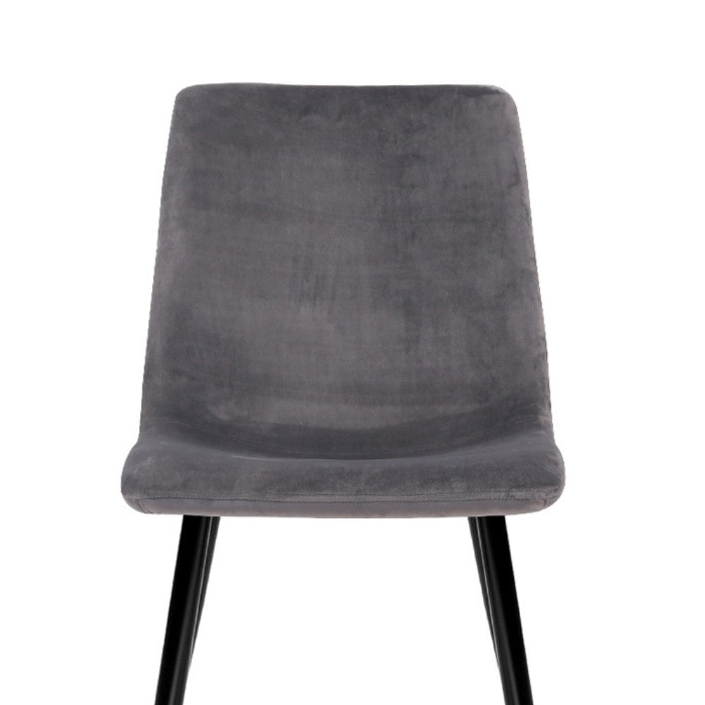 Marion | Grey Velvet Dining Chairs | Set Of 4 | Grey