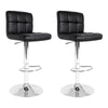Marsden | Contemporary Swivel Fabric PU Leather Bar Stools | Set Of 2