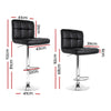 Marsden | Contemporary Swivel Fabric PU Leather Bar Stools | Set Of 2